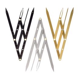 Stainless Steel Triangle Eyebrow Other Permanent Makeup Supply Tattoo Measurement Ruler Stencil Golden Ratio Calliper Tools 160