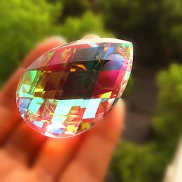 Chandelier Crystal 10pcs 63mm K9 Clear AB Colour Faceted Pendant Free Rings Suncatcher Ornaments Wedding DecorationChandelierChandelier