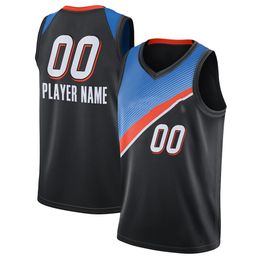 Printed Oklahoma Custom DIY Design Basketball Jerseys Customization Team Uniforms Print Personalized any Name Number Mens Women Kids Youth Boys Black Jersey