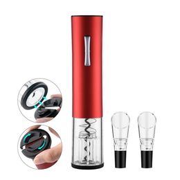 Electric Wine Opener Cordless Electrical Wine Bottle Opener Battery Operated Corkscrew with wine accessories T200227