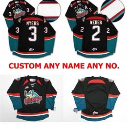 C26 Nik1 Mens Womens Kids WHL Kelowna Hockey 2 Shea Weber 3 Tyler Myers Embroidery Custom Any Name No. Ice Hockey Jerseys Goalit Cut