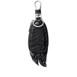Genuine Leather Key Chains Rings Crocodile Paw Bag Decoration Car Keychains Holder Silver Metal Backpack Handbag Pendant Keyring G290t