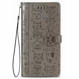 New designer cases dog pu leather flip wallet phone cases with card slot for iPhone 14 13 12 11 pro promax X XS Max 7 8 Plus case cover