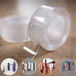 Double Side Tape Feature Waterproof Reusable Adhesive Tapes Transparent Glue Stickers Suit for Home Bathroom Decoration 1/2/3 Metres 2016