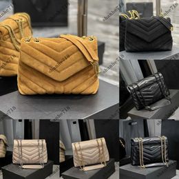 Top Quality Brown Suede Women Shoulder Crossbody Bag Designer Luxury Handbags Lady Purses Envelope Messenger Bag Soft Leather Clutch Wallets