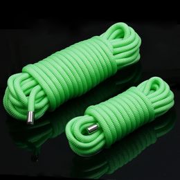 sexyy Binding Luminous Green Rope Metal Head Training BDSM Bondage Adult Game sexy Toys For Couple Slave Cosplay Restraint Club