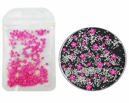 12 Colours Stickers & Decals Nail Art Decorations Salon Health Beauty 2G/Bag 3D Flower Jewellery Mixed Size Steel Ball Supplies For Professional Accessories Diy Manicure