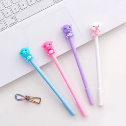 Gel Pens 24 Pcs Creative And Happy Piggy Neutral Pen Black 0.5 Mm Cute Stationary Stationery Wholesale