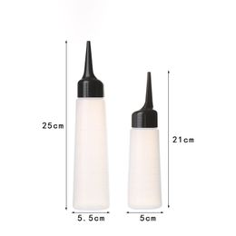 Hair Dye Bottle with Black Slant Tip