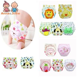 6pc Baby Training Pants Children Study Diaper Underwear Infant Learning Panties born Cartoon Diapers Trx0001 220720