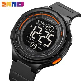 SKMEI Creative LED Electronic Sport Watches Count Down Stopwatch Clock 5Bar Waterproof Men Wristwatch montre homme Watch 1841 220407