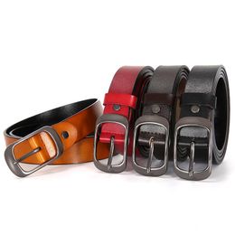 Belts Luxury Genuine Leather Belt For Women Jean Strap Casual All Match Ladies Adjustable Designer High Quality Brand GirdleBelts