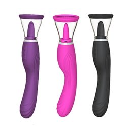 Vibrator Sex Toy Massager Adult Female Clitoris Stimulator Nipple Sucking Licking Masturbation Toys for Women Vagina Vibrators 5LS9