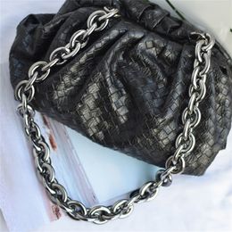 High Fashion plastic bag chain super chic lady messenger strap arm hand part easy matching cross body 220610