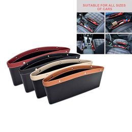 Car Organizer 28*24*10.5cm Leather Seat Crevice Storage Box Bag Mobile Phone Auto Accessories