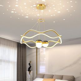 Pendant Lamps Nordic Fashion Lights Living Room Starry Background Simple Dining Chandelier Warm Bedroom Lighting LightPendant