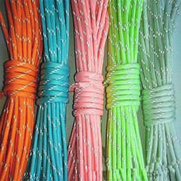 10m/Lot Luminous Paracord 800 Parachute Cord Lanyard Rope 15 Strand Climbing Survival Equipment Outdoor Warning