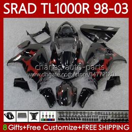 OEM Body For SUZUKI SRAD TL-1000 TL 1000 R TL1000R TL-1000R Red flames 98-03 Bodywork 118No.17 TL1000 R 98 99 00 01 02 03 TL 1000R 1998 1999 2000 2001 2002 2003 Fairing Kit