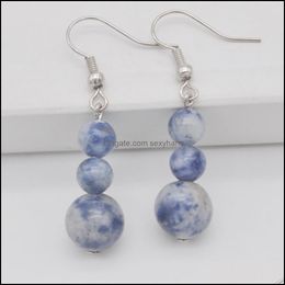 Other Earrings Jewellery Brazilian Sodalite Stone Beads Gem Drop Delivery 2021 Dh8H9