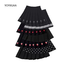 Summer High Waist Women Pleated Skirt Streetwear Preppy Style Female Mini Fashion Sweet Ladies Girls Dance Short Skirts 220618