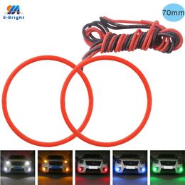 Other Lighting System COB Angel Eyes Led Halo Rings For Car Motorcycle Headlight 12V Lights 70mm Circle Headlamps Fog LightsOther
