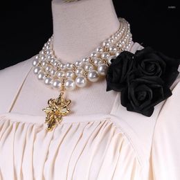 Anhänger Halskette Mode Perlen Halskette Cosplay Mrs. Timitrescu Accessoires Halloween Kette Süß für Frauen Schmuck Mädchen Geschenkpendant