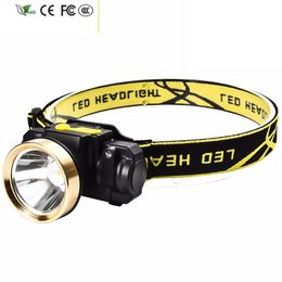 New USB Rechargeable Sensor LED Headlight Mini Headlight Outdoor Camping Head Flashlamp 18650 Type Battery Night Camping And Cycling