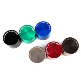 Unique Logo Chromium Crusher Concave Herb Grinders Smoking Accessories Colorful 4 Layers 4 Specifications Zinc Alloy For Water Pipes 5915C