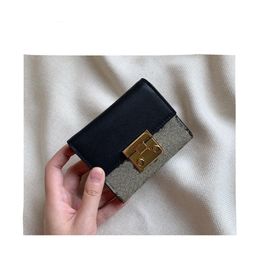 Hihg Luxurys Designers Wallets Ladies Fashion Cards Purses mini Classic Lady Flip bag Purse Leather Wallet With Box Dust Bags