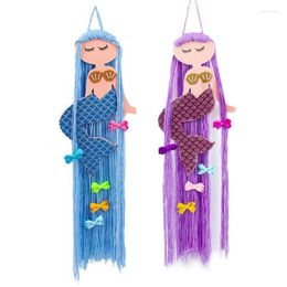 girls hair decorations UK - Jewelry Pouches Bags Ins Children's Room Decoration Girl Hairpin Storage Belt Tassel Hair Accessories Rack Wall Hanging Edwi22
