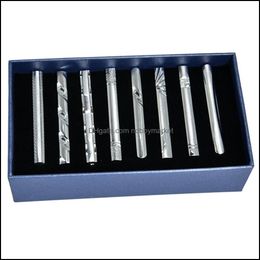 8pcs Mens Business Stainless Steel Ties Necktie Clasp Pin Tie Clip Bar Tacks Set 