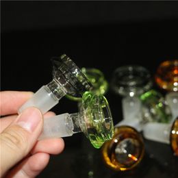smoking colorful Glass Bowl Hookahs Colorful 14mm Male Bong Bowls Tobacco Herb Dry Oil Burner Water Bongs