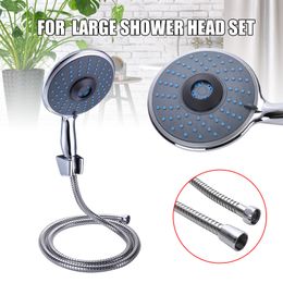 5 Mode Adjustable Chrome Large Shower Head With Shower Hose Multi Function Water Saving Shower head Settings For Bathroom Used 201105