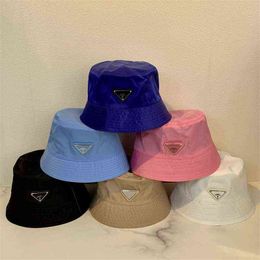 Women Fisherman Hats Inverted Triangle Letters Casual Fashion Street Basin Hat Men Japanese Sunscreen Sunshade Cap Tide