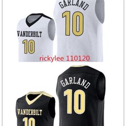 Nikivip Vanderbilt Commodores Darius basketball jersey Men 10 Garland college throwback jersey stitched custom embroidery size S-5XL