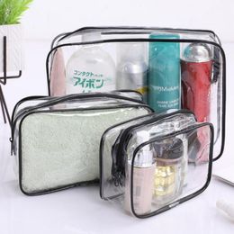 Cosmetic Bags & Cases Transparent Bag PVC Women Zipper Clear Makeup Beauty Case Travel Make Up Organizer Storage Bath Toiletry Wash BagCosme