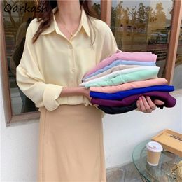 Women's Blouses & Shirts Colors For Women Summer Sun-proof Long Sleeve Elegant Aesthetic Korean Style Harajuku Vintage Casual College Stylis