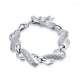 Link Chain Arrival 925 Sterling Silver Bracelet Bangle Cuff Man Women Dragon Fine Jewellery Party Christmas GiftLink Lars22