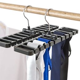 Belt Rack Hanger Finishing Tie Closet Organiser Holder for Wardrobe Large Storage Hanging Shelf Silk Scarf s 220809