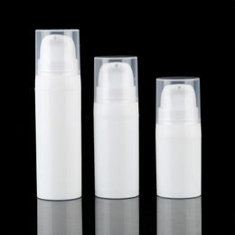 5ml 10ml White Airless Bottle Lotion Pump Mini Sample and Test Bottles Vacuum Container Cosmetic Packaging DH8765