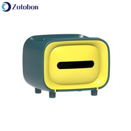 ZOTBON Simple Cute Square Wet Tissue Towel Box for Home Napkin Storage Case for Home Kitchen Boxes Organiser Accessories H185 201022
