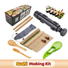 Sushi Accessories Set Maker Rice Mold Non-Stick Vegetable Meat Rolling Tool DIY Kit Making Kitchen Supplies Onigiri Ship From EU
