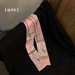23style Fashion Designer Letters Print Bags Scraf Silk Scarves Women Handle Bag Luggage Muffler France Wallet Purse Handbag Paris Shoulder Tote