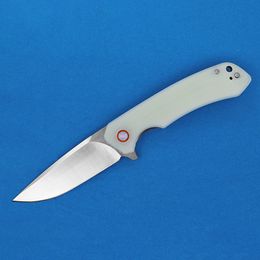 New Arrival Allvin R5605 Flipper Folding Knife D2 Satin Drop Point Blade Stainless Steel Sheet G10 Handle Ball Bearing Fast Open Pocket Knives With Nylon Bag