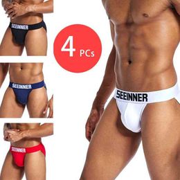 men's Brand cotton white and black briefs low waist boy love underwear short tight sexy underpants man fashion shorts whole sale T220816