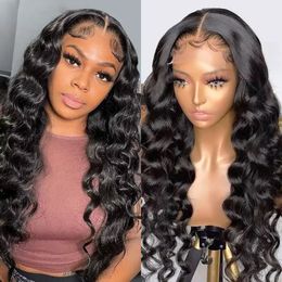 10A Crimps Deep Wave360 Lace Front Wigs Human Hair Pre Plucked, Brazilian Unprocessed Virgin Hair Loose wavy Frontal Wig for Black Women 150% Density 20 inch