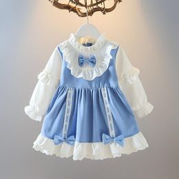 Girl's Dresses Lawadka 6-36M For Girls Vintage Toddler Clothes 2022 Spring Autumn 1st Birthday Party Evening Children's CostumeGirl's