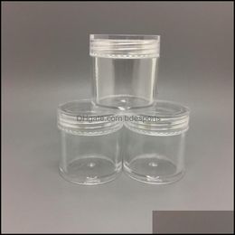Packing Bottles Office School Business Industrial 10G Ml Round Plastic Cream Empty Jar Cosmetic Container Sample Display Case Packaging 10