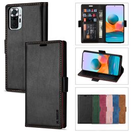 PU Cases For Xiaomi 11 Ultra 10 Redmi Note 10 9 8 Pro Max 10S 9S 8T Redmi 10X 9A 9C 8A Mi POCO F3 M3 X3 NFC Wallet Phone Case Bag