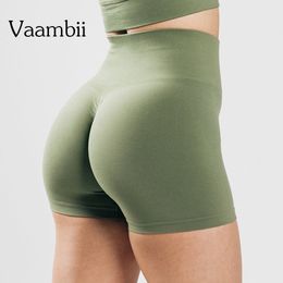 High Waist Push Up Short Elasticity Breathable Scrunch Butt Fashion Shorts Running Sports Womens Clothes Gym W220418